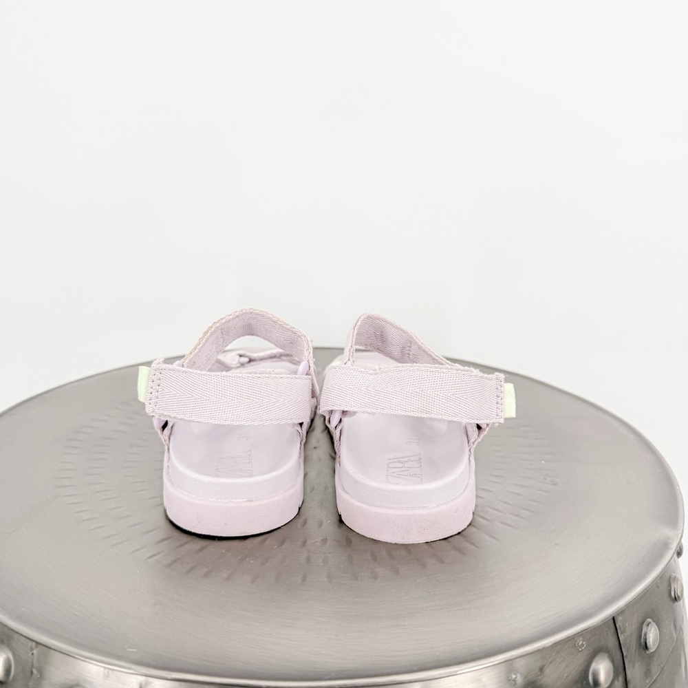 Zara Purple Sandals with Adjustable Straps and Velcro Closure - Picture 4 of 7